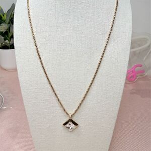 Christian Siriano Gold Lariat Necklace Reversible Adjustable gift